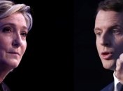 Марин Ле Пен и Эмманюэль Макрон