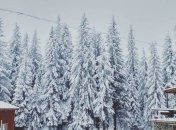 Снег укрыл Карпаты метровым слоем снега