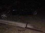 Пьяный водитель ночью протаранил электропору: четверо погибших