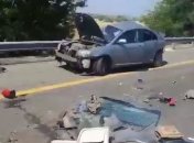 Девять авто столкнулись в Ростовской области, среди погибших - дети (видео) 