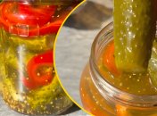 Консервированные огурцы с перцем