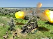 САУ "Богдана" під час обстрілу Зміїного