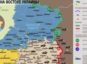 Карта АТО на востоке Украины (24 января)