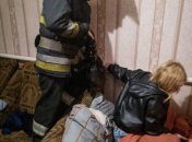 Жінку визволяли рятувальники