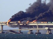 Крымский мост в огне