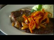 Стейк с кисло-сладким перцем