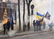 Под генконсульством России в Одессе прошла акция против Медведчука (видео)