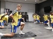 Тренировка сборной Украины перед игрой с Италией