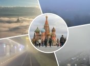 У деяких районах російської столиці майже нічого не видно