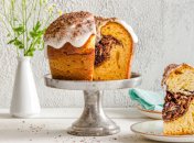 Мягкая паска-бирош с жидким шоколадом