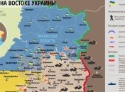 Карта АТО на востоке Украины (11 января)