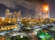 В Дубае горел один из высочайших небоскребов мира