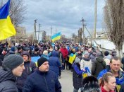 Митинг в Мелитополе