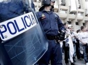 В Мадриде полицейские провели акцию протеста