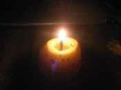 Свеча из картофелины