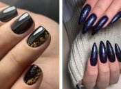Узнайте, как можно разукрасить темный маникюр