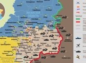 Карта АТО на востоке Украины (17 февраля)