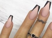 Маникюр 2020: как сделать черный френч оригинальней и круче