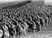 Колонна советских военнопленных, Харьковский котел, май 1942 года