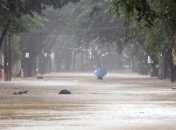 Ливень затопил грузинский Кахетии