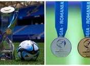 Трофей и медали за победу на чемпионате Европы-2023 U-21