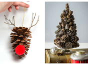 Новогодние украшения из шишек: 8 идей для поделок на Новый год 2020