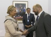 Тимошенко и Шульц обсудили санкции Евросоюза в отношении РФ
