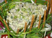 Салат в лукошке