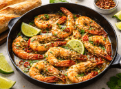 Креветки в винном соусе