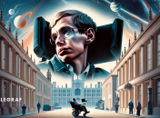 Стивен Гокинг (фото создано с помощью ИИ)