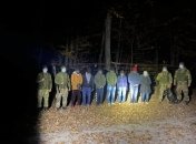 Задержанные на границе на Закарпатье.