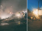 Спасатели работали ночью, пытаясь найти среди горящих завалов хоть кого-то уцелевшего