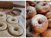 Очень простой рецепт пончиков без дрожжей