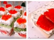 Канапе з лососем, авокадо та ікрою — рецепт