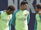 Неймар встретился с Месси и Суаресом (Фото)