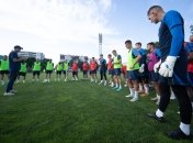 Футболисты "Днепра-1" на тренировке