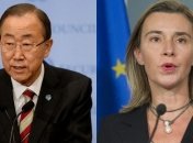 Пан Ги Мун и Могерини подчеркнули важность минских договоренностей