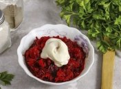 Свекольный салат с яйцами