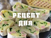 Рецепт дня: Рулетики из лаваша с картофельным пюре, колбасой и зеленым лук