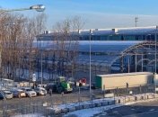 В аэропорту "Борисполь" появился навес над платформами для поездов