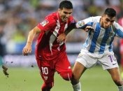 Дебют Коноплянки и нули на табло в матче "Малага" - "Севилья" (Видео)