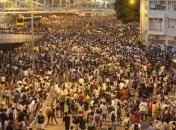 Ряды протестующих в Гонконге пополнились