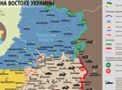 Карта АТО на востоке Украины (1 августа)