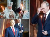 путин якобы побывал на пасхальной службе