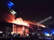 В Винниках горела академия "Руха" (видео)
