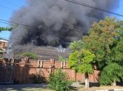 Дим пожежі у Єйську