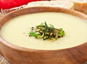 Куриный суп-пюре с кабачками