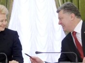 Петр Порошенко поздравил Далю Грибаускайте с днем рождения