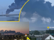 Город накрыл дым, пожар продолжается