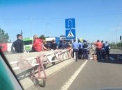 В Одесской области дальнобойщики протестуют против весового контроля